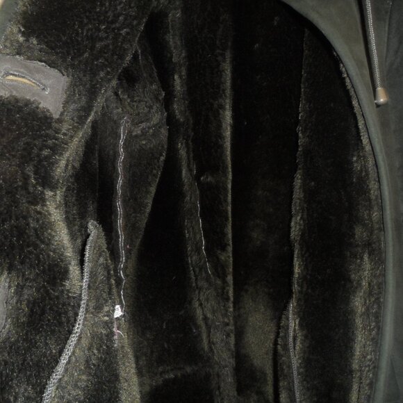 Vintage Women's  Faux Fur Trim Shearling Coat - Size M - Picture 15 of 16